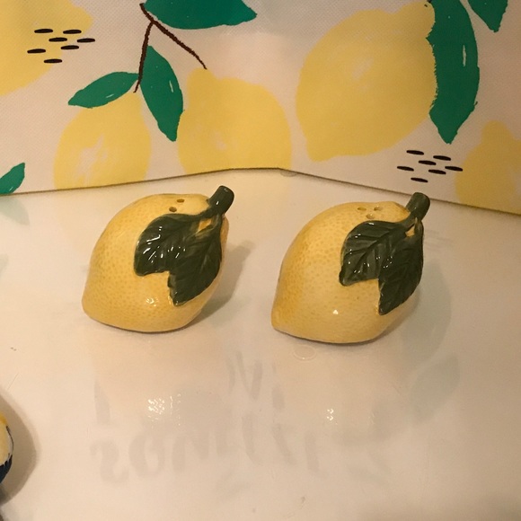 Lemon Towels, Lemon Pot Holders, Lemon Oven Mitt, Lemon Wash Cloths, S&P Shakers - Picture 12 of 15